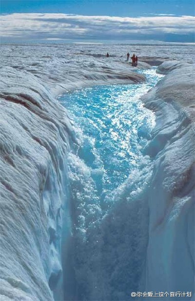 格陵兰 雅各布港冰川(Jakobshavn Glacier).透心的蓝~
