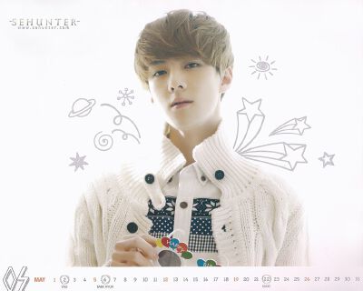 【戳大】EXO-K 吴世勋 官方日历 cr : logo