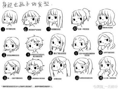 #女孩子的发型# 之前看那个发型集合不是没分发差评嘛www所以想了一下... ...除去特别做的造型，我有印象的女孩子们的发型？中分侧分没差啦——还有那些文字评论不要当真哦都是很可爱的啦只是具体对上我身边的人的话.…