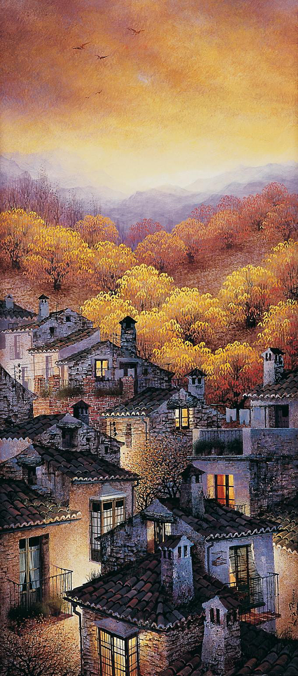 Luis Romero油画之美丽的西班牙夜晚(31)