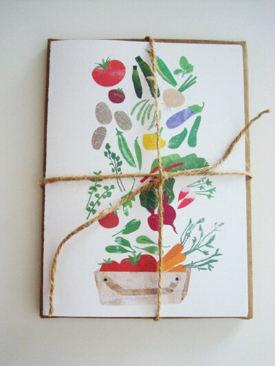 4 A6 endless harvest CARDS with kraft envelopes