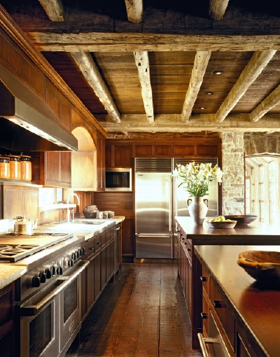 Stainless and Wood Kitchen <3
