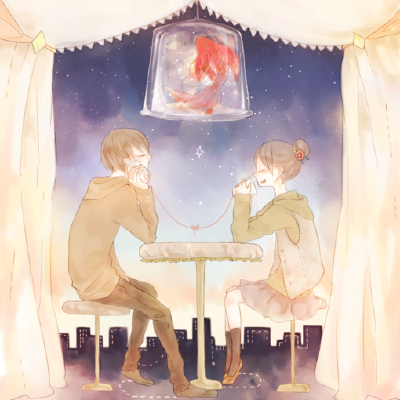 不需要多么浪漫的烛光晚餐，只要你在身边就好.. ~~ = =
