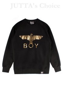 JUTTA韩国代购 BOY LONDON专柜正品 金色飞鹰圆领卫衣