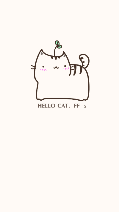 hello cat ~花园夜手绘简笔画手机壁纸。iphone5。肥肥的萌猫一只。