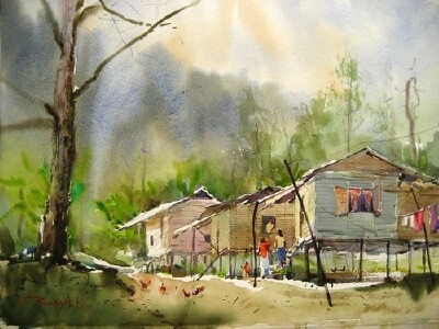 Phang Chew的水彩画