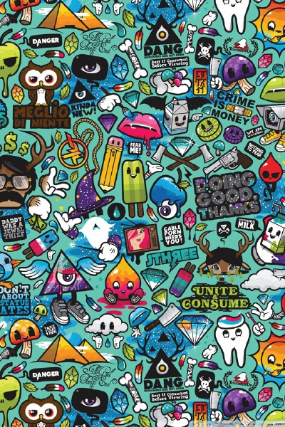 Comics BG iPhone Wallpaper