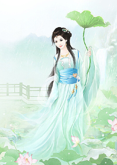 云想衣裳花想容，春风拂槛露华浓。