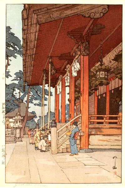 吉田博 Yoshida Hiroshi(1876年 - 1950，74岁)，西洋画家，版画家。