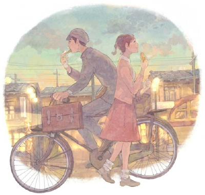 雾中风景，日本插画师Pon的暖色调插画作品欣赏http://www.52souluo.com/76127.html
