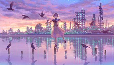 《人鱼之森》 “那么，要是永恒的生命是否能有永远的爱情呢？” “不会。” “为什么？” “因为……没有必要……” “因为，爱情的约定是无所谓永远的。”