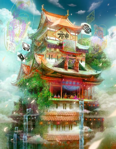 海市蜃楼。
