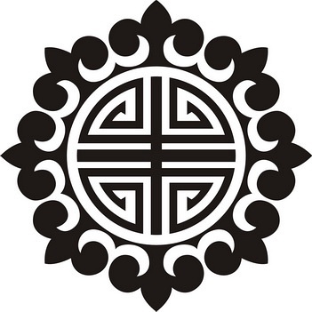 橡皮章 圆形寿字