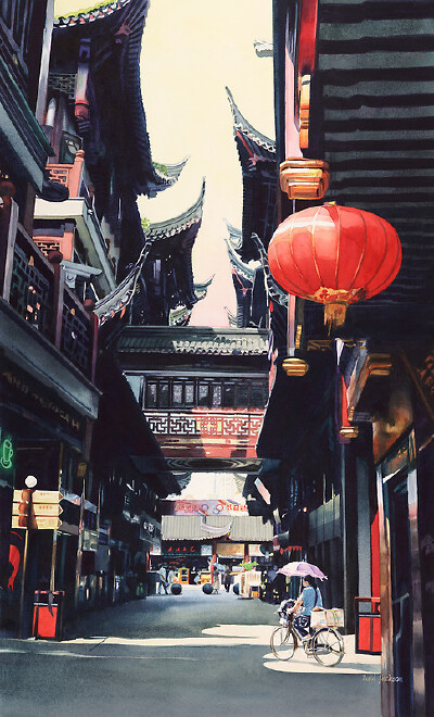 Paul Jackson 光与影的水彩画集——共收录44张图片。该艺术家对建筑的光影描述，对玻璃制品的反光折射都刻画的相当出色。他的作品曾多次在国际国内大赛中获奖，并登上多部杂志书籍的封面。 (画家主页：http://www.re…