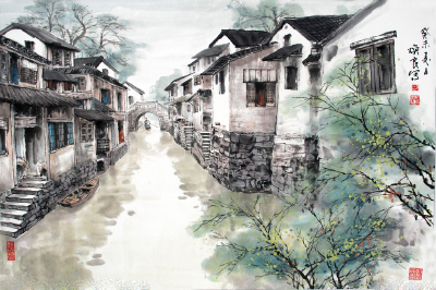 【电脑桌面壁纸】小桥流水人家