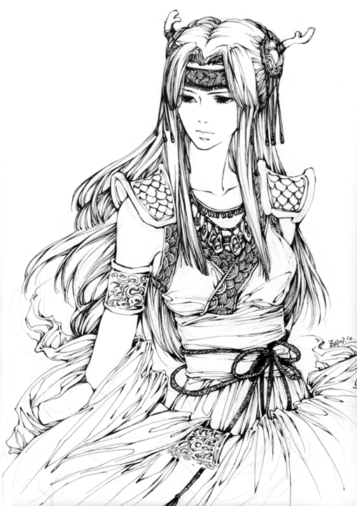中国风 线稿