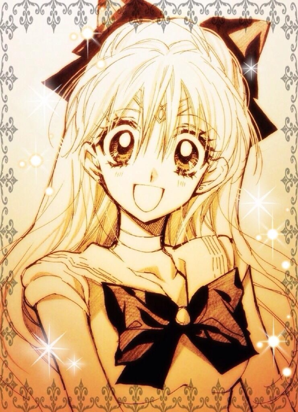 种村有菜笔下的美少女战士。壁纸。