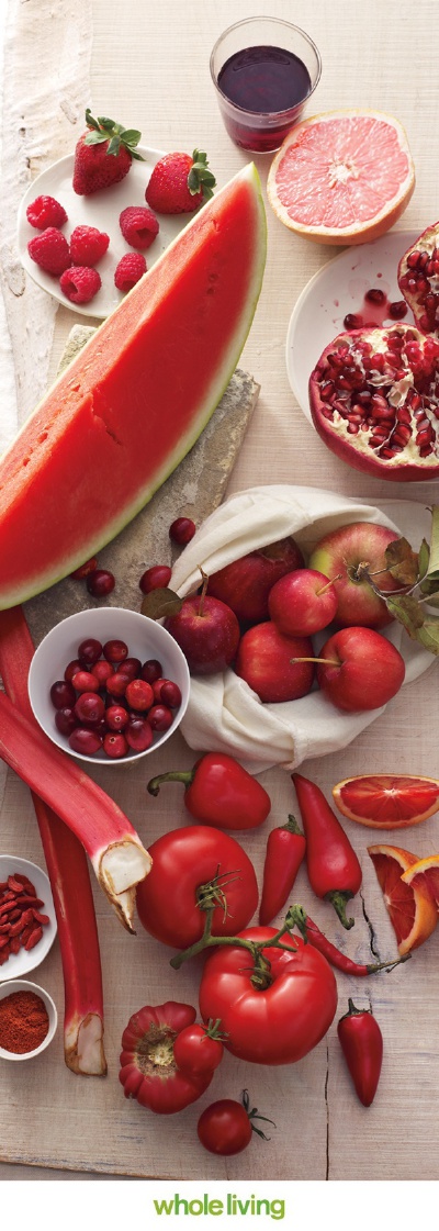 Red foods are rich in resveratrol
