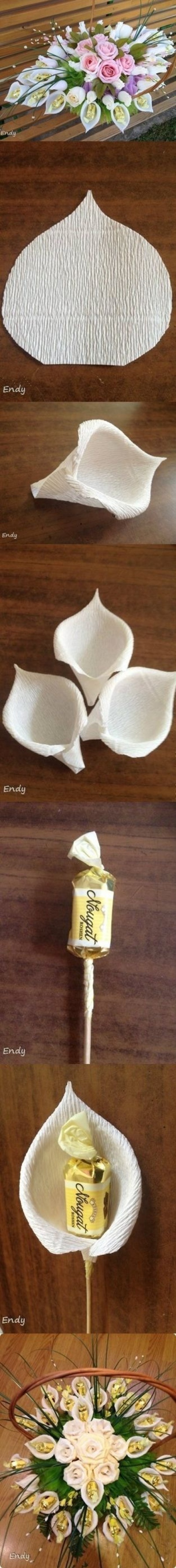 巧手生花#DIY糖果纸艺花束