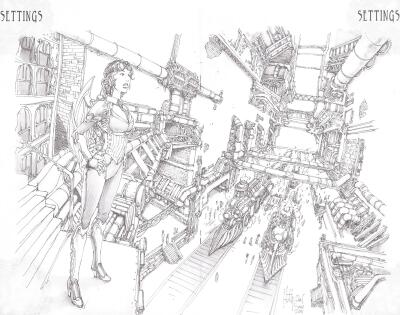 steampunk skech