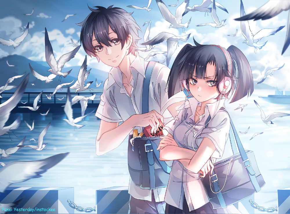 『阳炎Project』 二次元 插画 Pixiv メカクシ団 レッツ 放課後 遙貴[侵删] 【id=44451040 畫師：instockee.】