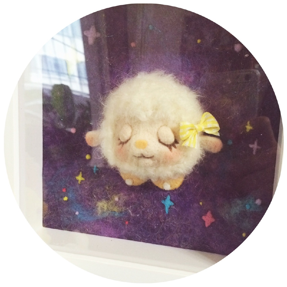 #羊毛毡# 星空羊咩咩立体相框