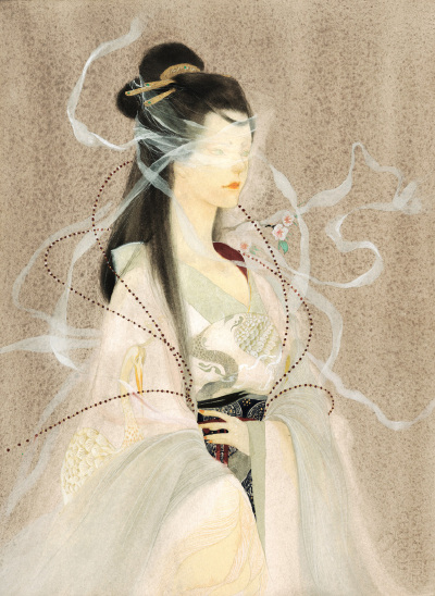 水彩，古风，昔酒011