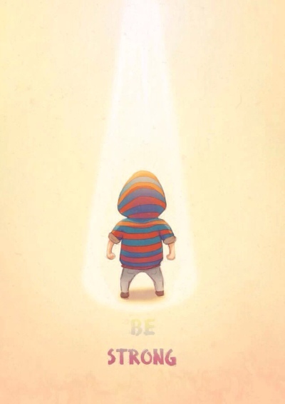 Be strong, boy!