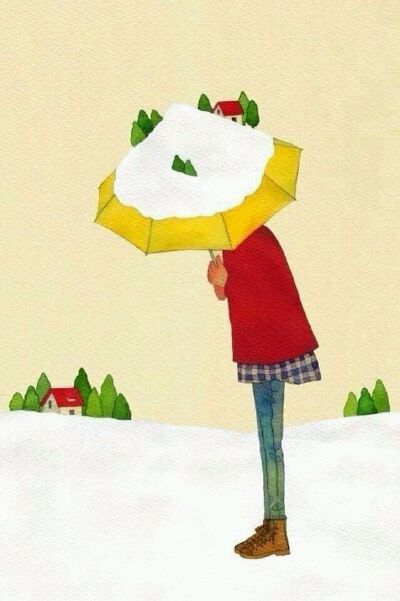 插画手绘 二次元美女 动漫 水彩 水粉画 韩国插画 壁纸