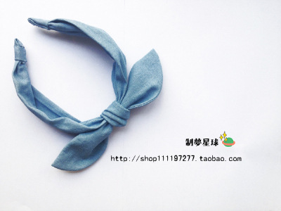 snidel兔耳朵牛仔发箍http://shop111197277.taobao.com