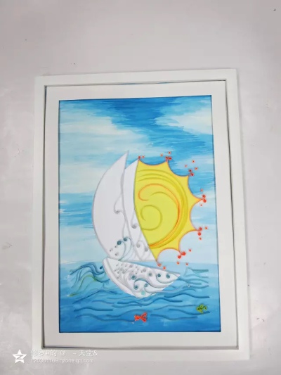 衍纸，衍纸画。