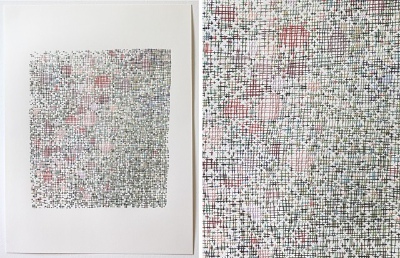 Untitled 32 2012 thread and paper 24 x 18 inches