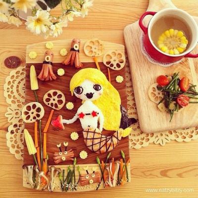 一位妈妈为小朋友做的早餐。作者：leesamantha