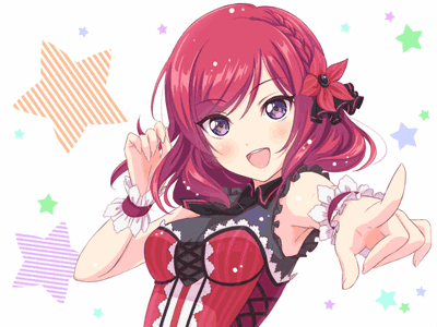 「二次元 少女」动漫 插画 Pixiv Lovelive！画师祐喜笔下的μ's，动图版超赞！画師id=10539782[侵删]【畫師：祐喜】
