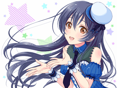 「二次元 少女」动漫 插画 Pixiv Lovelive！画师祐喜笔下的μ's，动图版超赞！画師id=10539782[侵删]【畫師：祐喜】