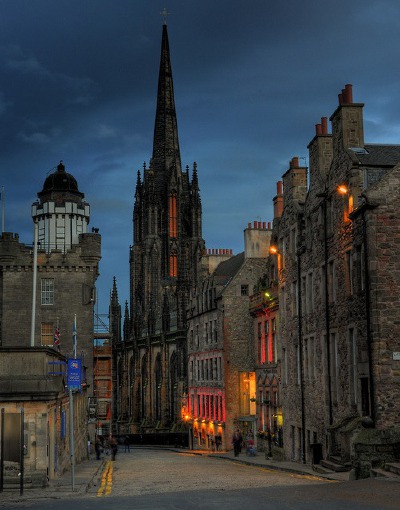 Dusk, Edinburgh, Scotland