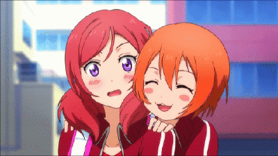 动漫 二次元 同人 lovelive 西木野真姬 星空凛 gif