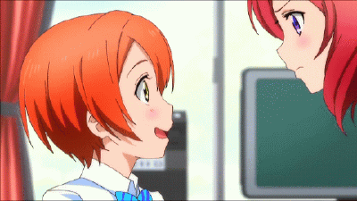 动漫 二次元 同人 lovelive 星空凛 西木野真姬 gif