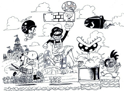 海贼王 路飞 马里奥