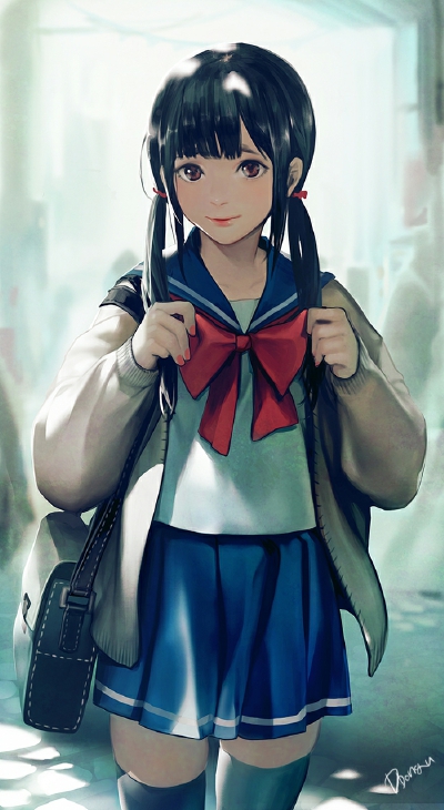 女高生 | ddongu 动漫 插画 pixiv