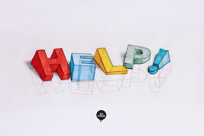 Lex Wilson创作的3D立体字母