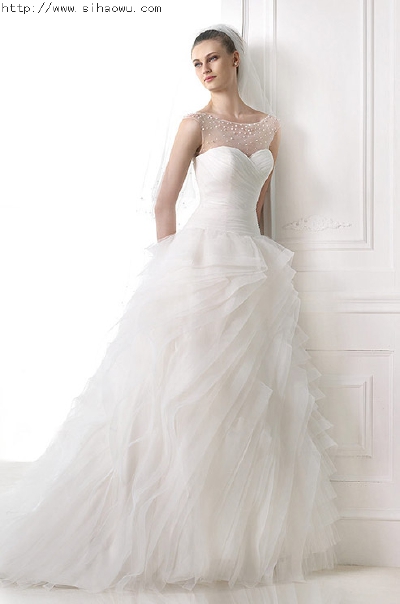 婚纱礼服裙子，白色婚纱