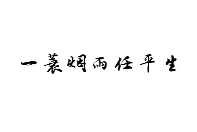 橡皮章 黑白 排字 素材 字章 一蓑烟雨任平时 古风 文艺 小清新 字体 装逼必备