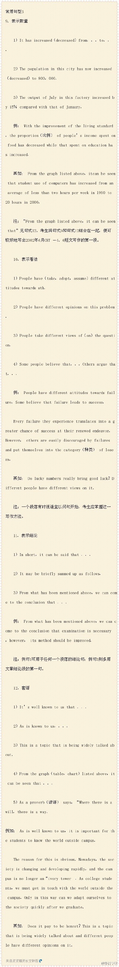 备战4级之作文万能模版，熟练使用作文不愁了[doge]#外语学堂# 赶紧MARK[最右]更多英语知识，请关注我