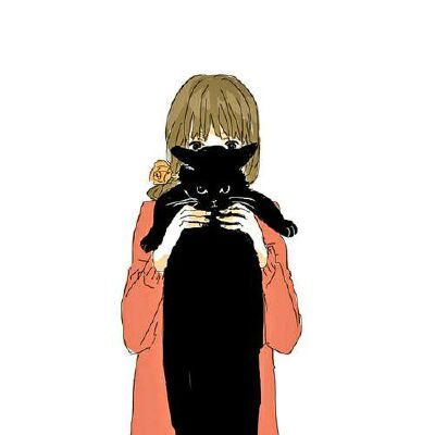 插画动漫 二次元 头像 女