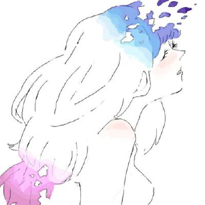 插画动漫 二次元 头像 女
