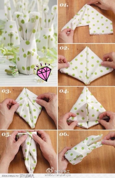创意手工 手帕装饰品