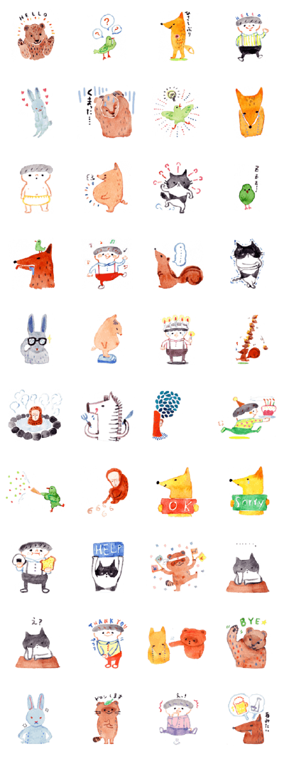 MOMO秦的手作素材collection Line贴纸素材（via网络 侵删）微博：MOMO秦要爆发小宇宙 豆瓣：MOMO秦