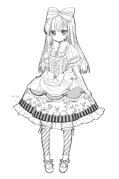 手绘 插画 线稿 手稿 黑白素材