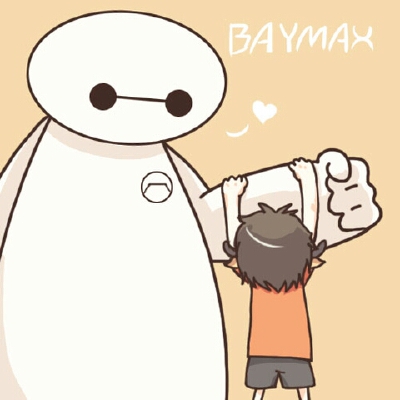 【侵刪】#超能陆战队#bighero6#小広#大白baymax#插画#手绘#头像#p站#Q版#「画师 Zenia id 49895494」